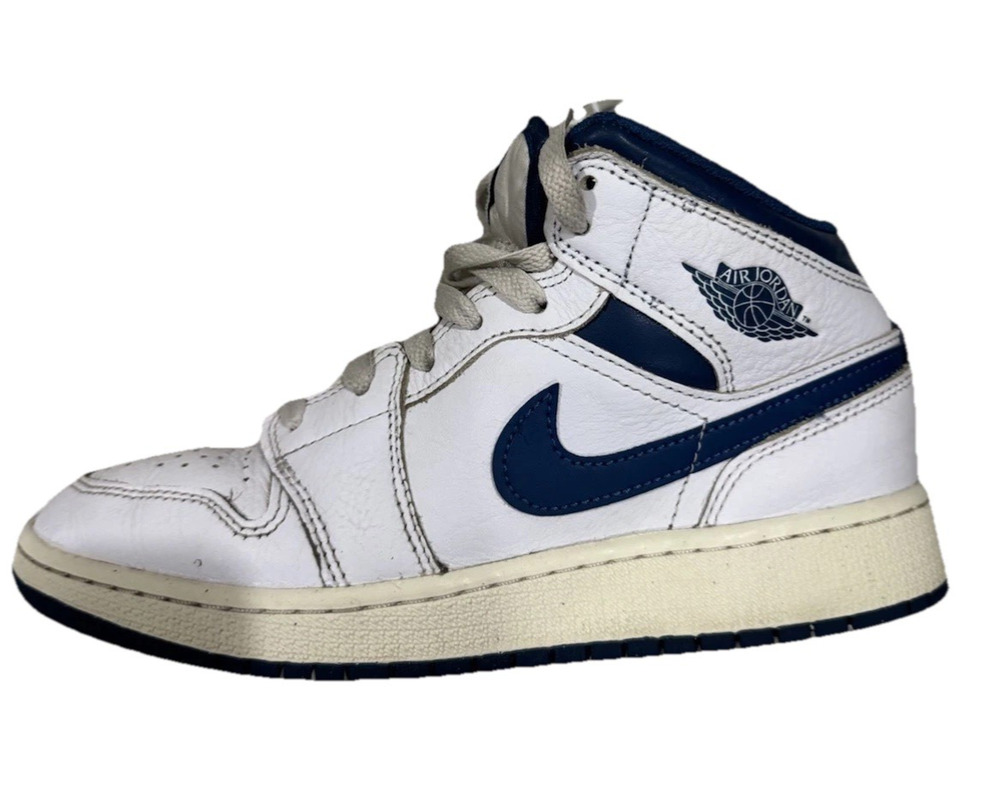 Nike Air Jordan 1 Mid SE Industrial Blue White GS Size 5Y FN7432-141
